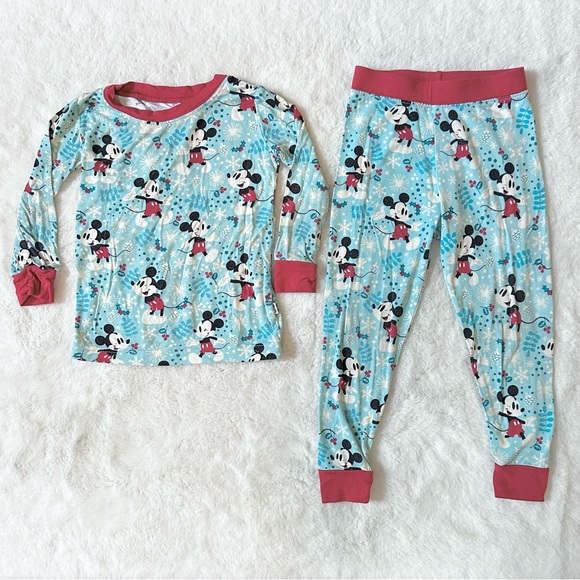 Little Sleepies Disney Mickey Holiday Two-Piece Pajama Set - 12-18m - Picture 5 of 7